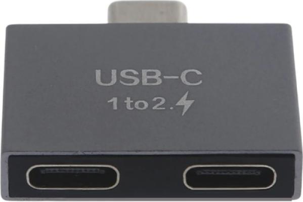 Actual product image PowerGuard USB-C to Double USB-C Splitter Charge Adapter (USB Type C, USB Type C)