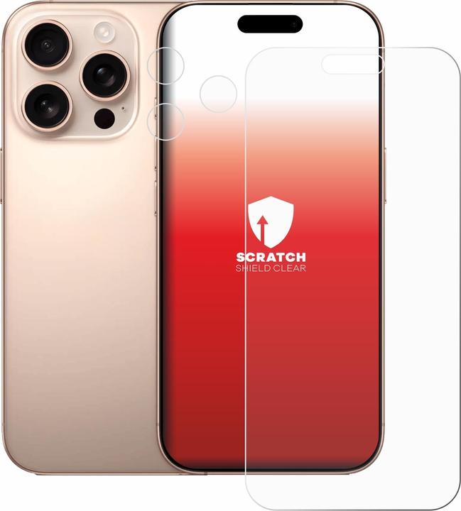 Produktbild upscreen Schutzfolie Displayschutz Displayschutzfolie Folie Klar Transparent (1 Stück, Apple iPhone 16 Pro Max)