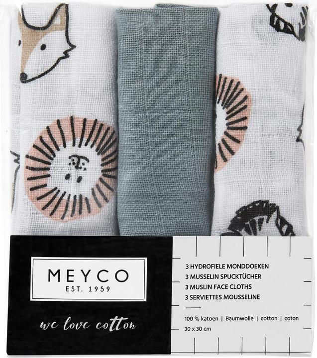 Actual product image Meyco Muslin spittoons (30 cm, 30 cm)