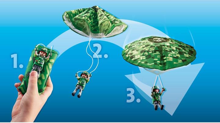 Produktbild Playmobil Polizei-Hubschrauber: Fallschirm-Verfolgung (70569, Playmobil City Life)