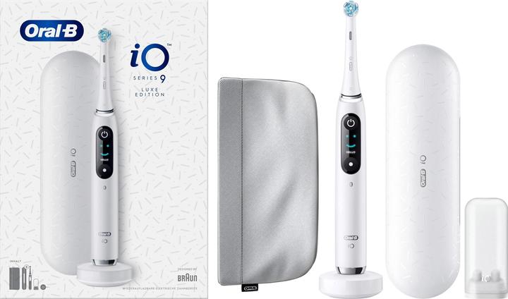 Produktbild Oral-B iO Series 9, White Alabaster Luxe Edition Elektrische Zahnbürste (Oszillierende Zahnbürste)