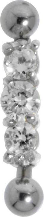 Immagine prodotto Bijouteria Piercing sopracciglio (Acciaio chirurgico 316L, Argento 925, Zirconia)