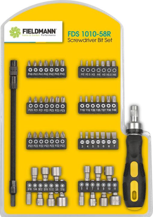 Image du produit Fieldmann FDS 1010-58R jeu de tournevis manuels Tournevis droit