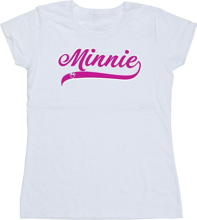 Actual product image Disney Womens/Ladies Minnie Mouse Logo Cotton T-Shirt (XXL)