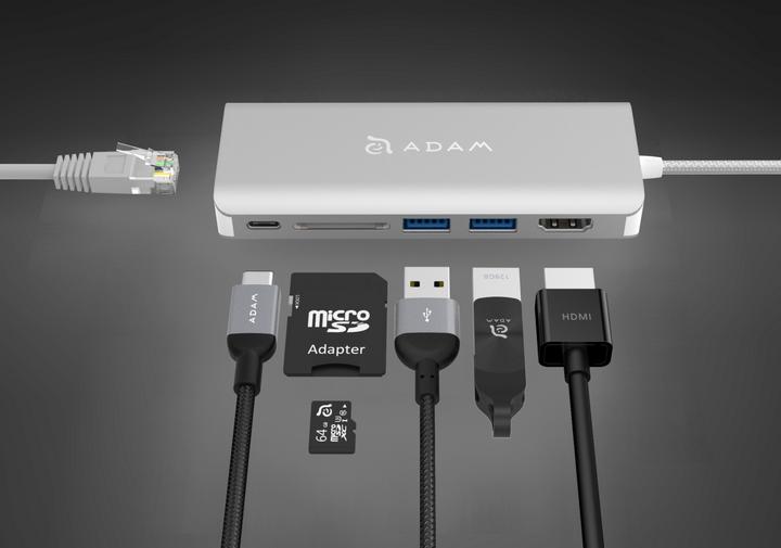 Actual product image Adam Elements Casa Hub A01 USB-C (000065) station (USB-B, 6 Ports)