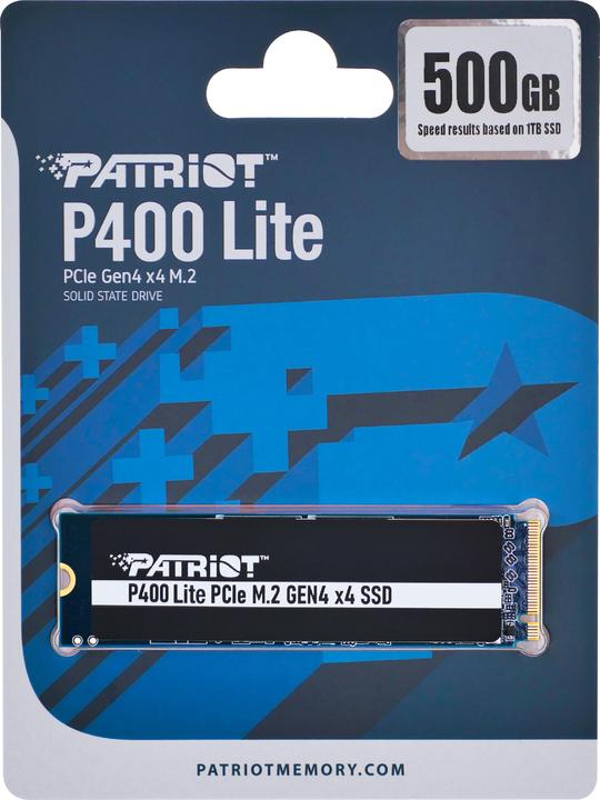 Immagine prodotto Patriot SSD 500GB M.2 P400 Lite PCIe 4x4 NVMe 3500/2400 (500 GB, M.2 2280)
