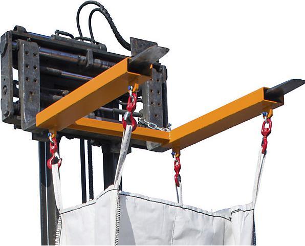 Actual product image eurokraft pro Traverse for Big Bags TBB W painted in the colour yellow-orange