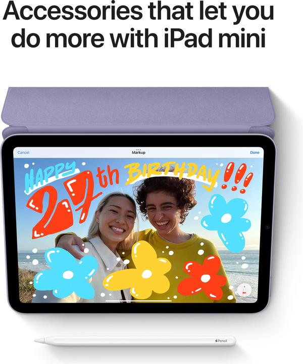 Image du produit Apple iPad mini 2021 (6.Gen) (5G, 8.30", 256 Go, Pink)
