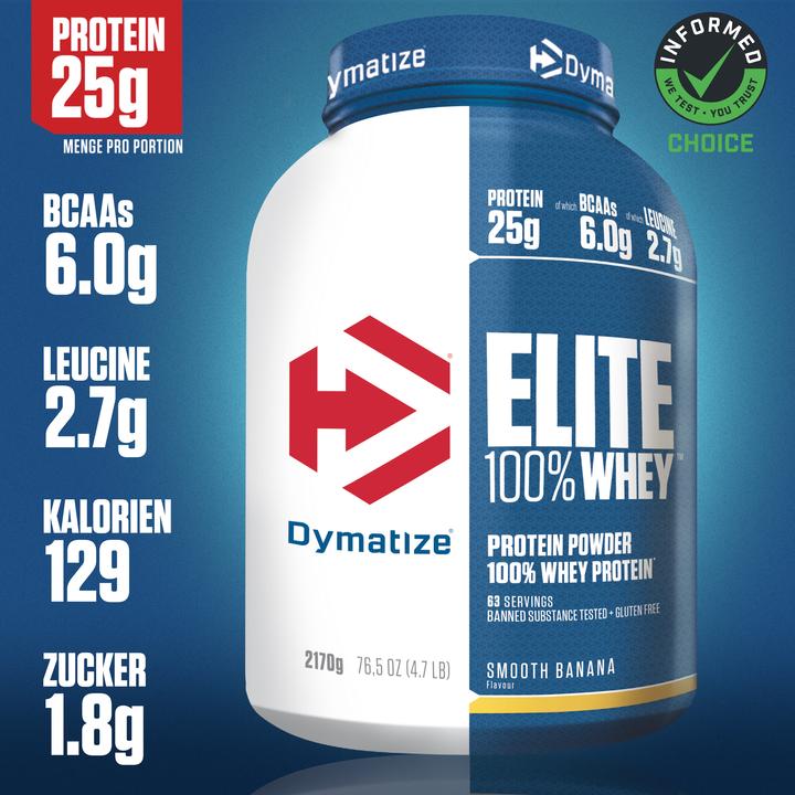 Produktbild Dymatize Elite Whey (Banane, 1 Stk., 2100 g)