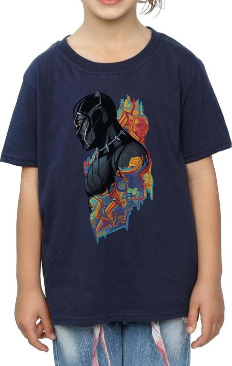 Immagine prodotto Maglietta in cotone con profilo Black Panther delle ragazze (128)