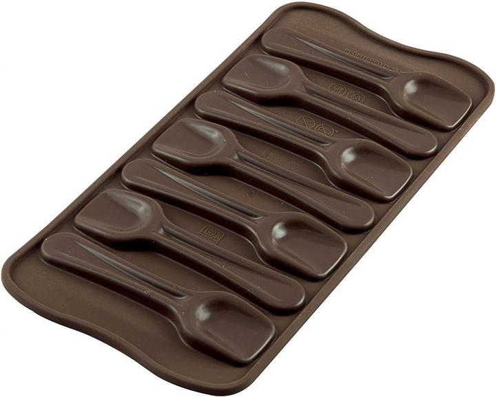 Actual product image Silikomart Scg28 Choco Spoon Silicone Mould
