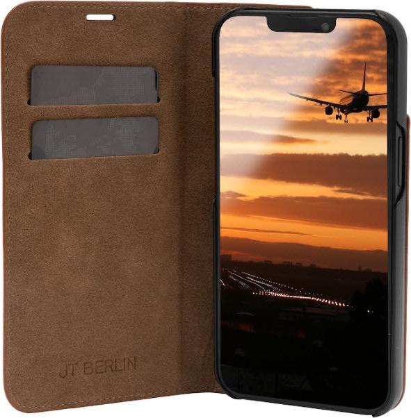 Actual product image JT Berlin Genuine leather Tegel Suitable for mobile phone model: iPhone 14, Black (Apple iPhone 14)