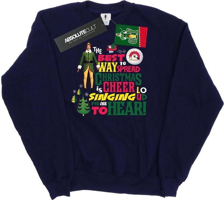 Actual product image Elf Mens Christmas Cheer Sweatshirt (L)