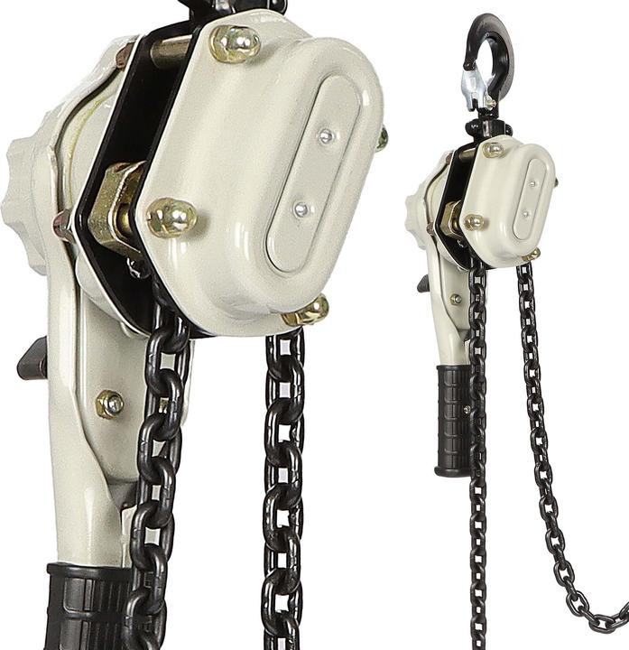 Immagine prodotto Wiltec Paranco a leva 1,5t x 1,5m paranco con maniglia a 360° paranco a catena paranco a puleggia blocco