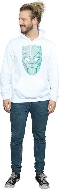 Image du produit Mens Black Panther Tribal Mask Hoodie (M)
