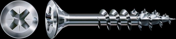 Produktbild Spax FEX H Beschlagschraube 4.0x 40 PZ 2 Stahl silber für Holzbefestigungen (1000 Schrauben pro Stück)