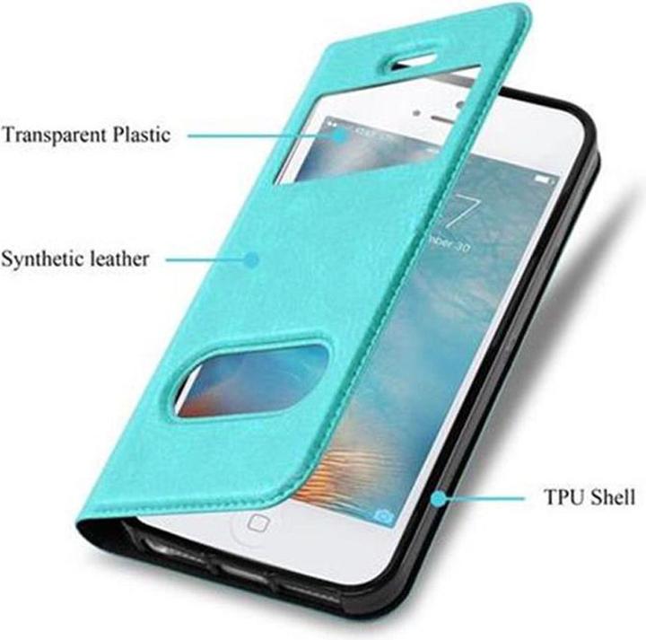 Produktbild Cadorabo Book mit View Doppelfenster Cover (Apple iPhone 5)