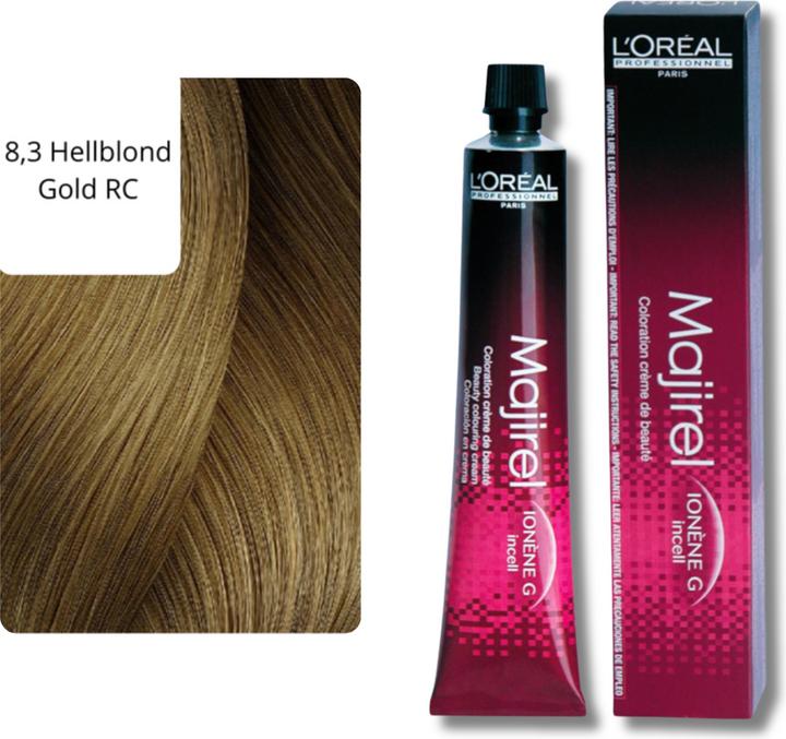 Actual product image L'Oréal Professionnel Majirel (8.3 Light Blonde Gold)