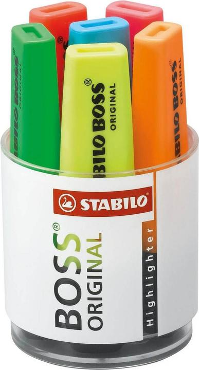 Image du produit STABILO Boss Original (Jaune, Bleu, Vert, Rouge, Orange, Pink, 5 mm, 6 x)