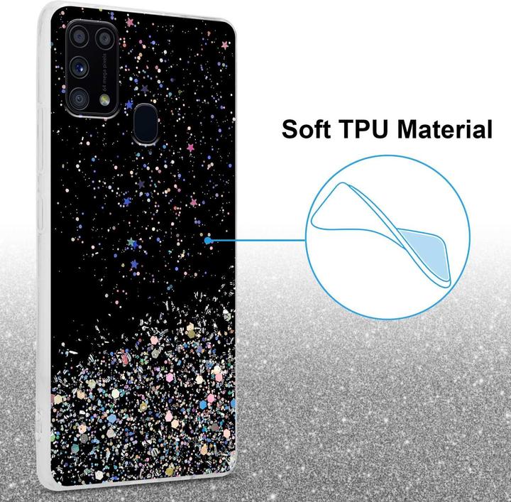 Immagine prodotto Cadorabo Cover in TPU con brillantini per Samsung Galaxy M31 (Samsung Galaxy M31)