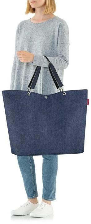 Actual product image reisenthel Bag Classic Shopper XL Herringbone Dark Blue