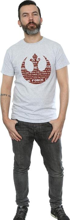 Produktbild Star Wars Rogue One I'm One With The Force Alliance Emblem Red TShirt (XL)