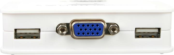 Immagine prodotto InLine Switch KVM 2 volte VGA USB con audio e set di cavi integrati 0,9m bianco