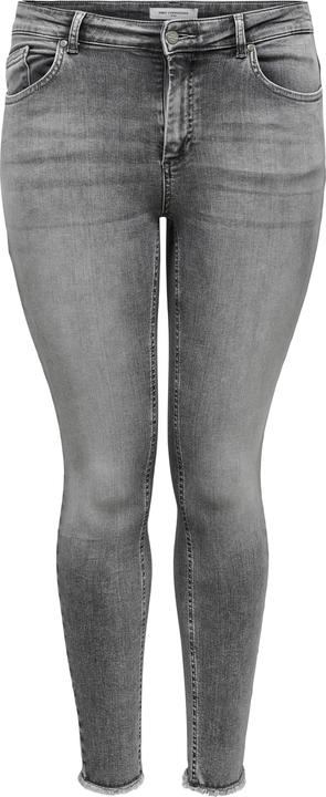 Only Curvy Carwilly Reg Ankle Raw Skinny Fit Jeans