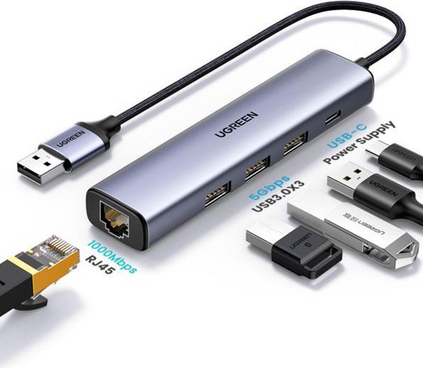Produktbild Ugreen 5in1 Adapter (USB-A, 5 Ports)