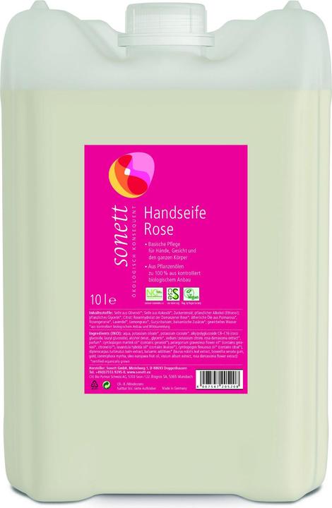 Sonett Handseife Rose Bidon 10 lt (Flüssigseife, 10000 ml)