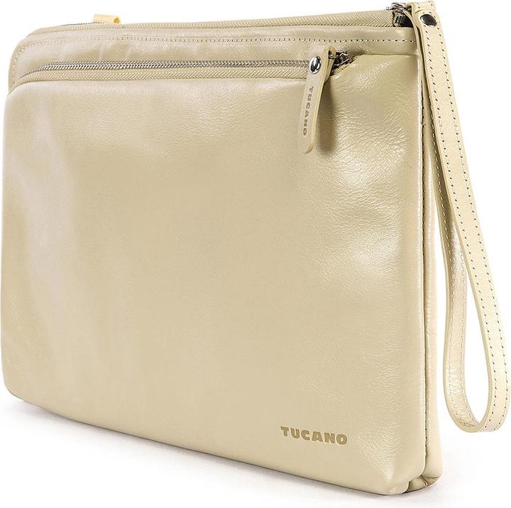Produktbild Tucano Elle, Damen Notebooktasche aus Leder für 11 Zoll Geräte, IVORY
