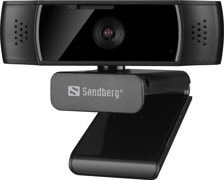 Actual product image Sandberg USB Autofocus DualMic Webcam 2.07 MP 1920 x 1080 Pixel USB 2.0 Black (2.10 Mpx)