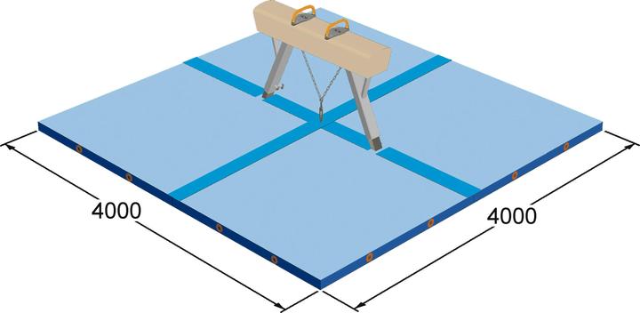 Spieth Fall Protection Mat Set for Pommel Horse Original Reuther