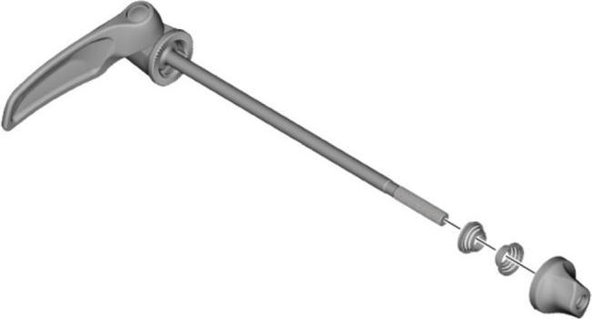 Image du produit Shimano Blocage rapide HB-M8000 133mm noir