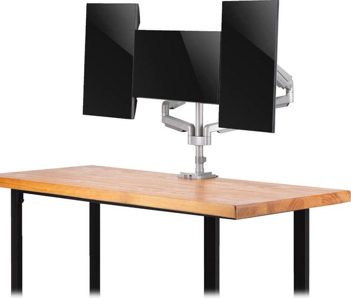 Actual product image Eaton Triple-Display Flex-Arm Desktop Clamp for 17inch to 30inch Flat-Screen Displays - US (Table, 30")