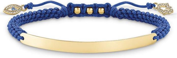 Thomas Sabo Armband Nazar Auge (21 cm, Kunststoff, Silber)