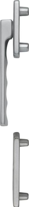 Actual product image Hoppe TOULON window handle set, outside flat, aluminium stainless steel effect (Door handle)