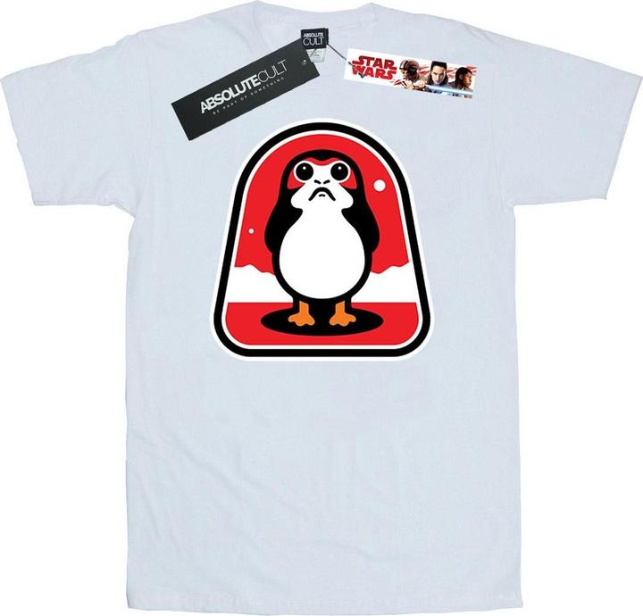 Actual product image Star Wars Mens The Last Jedi Porgs Badge T-Shirt (S)