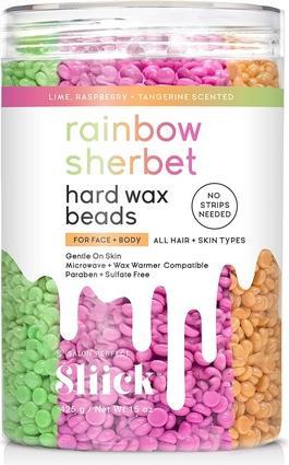 Actual product image Salon Perfect Sliick Heard Wax Beads Rainbow Body Wax Sherbet 425G (425 g)