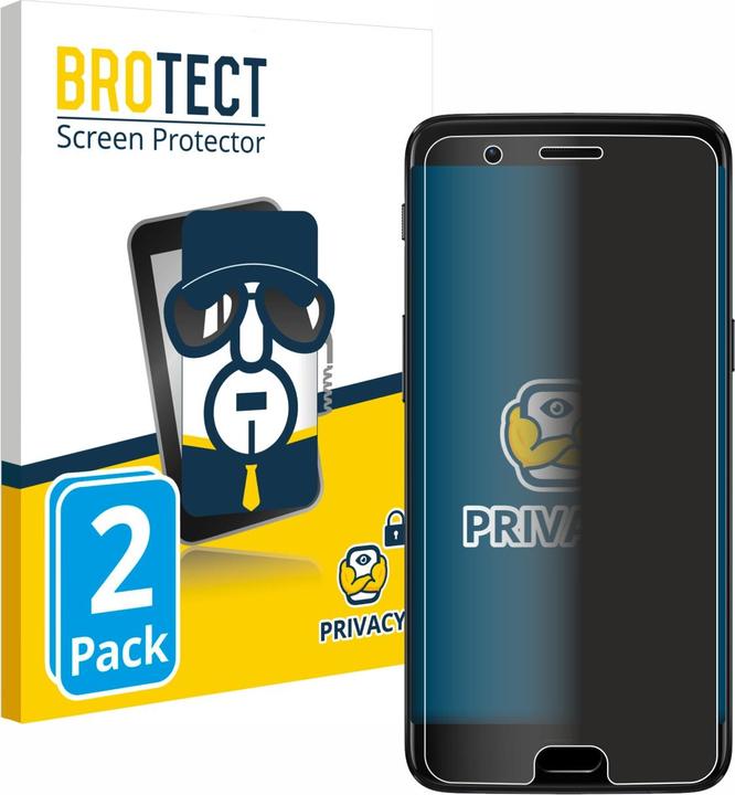 Productafbeelding BROTECT Anti-spionnetje privacyfolie Beschermfolie tegen blauw licht (2 Stuk, OnePlus 5)