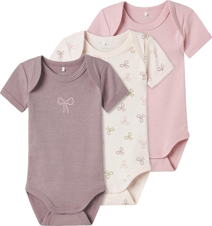 Name it Nbfbody 3p Ss Barely Pink Bow Noos