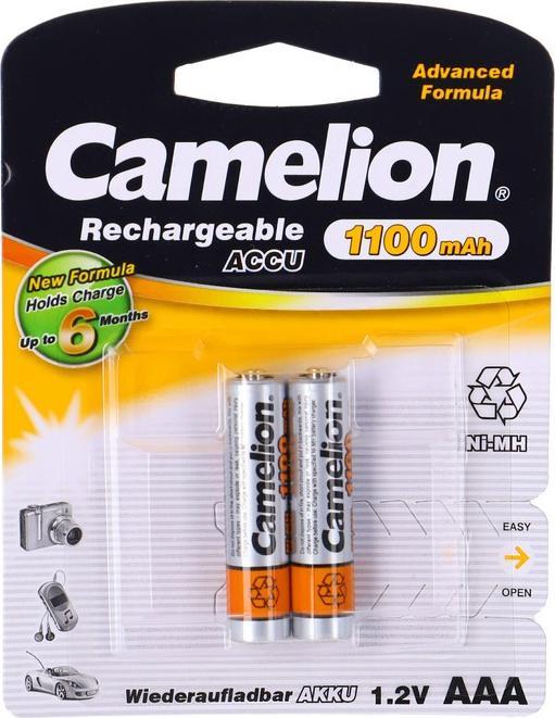 Camelion NH-AAA1100-BP2 - Battery 2 x AAA - NiMH - (rechargeable) (2 pcs., AAA, 1100 mAh, Rechargeable battery)