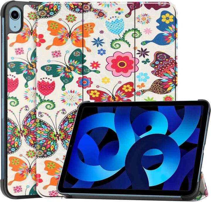 Actual product image Cover-Discount iPad 2022 (10th Gen) - Tri-fold Smart Leather Case Butterflies (iPad 2022 (10th Gen))