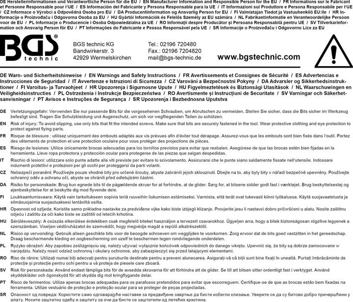 Image du produit BGS Jeu d'embouts de vis de sécurité (T8, T10, T15, T20, T25, T27, T30, T35, T40, 2 mm, 2,5 mm, 3 mm, 4 mm, 5 mm, 6 mm, PH1, PH2, PZ1, PZ2)