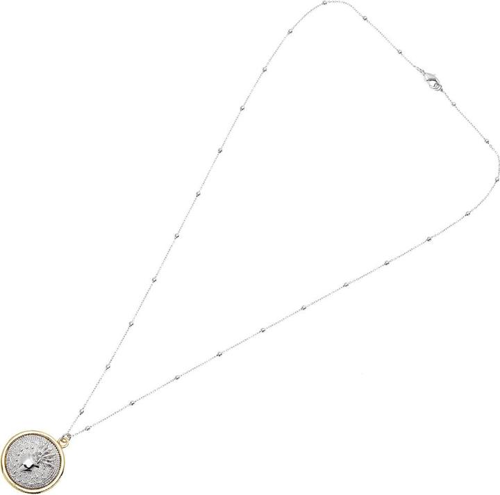 Produktbild Ottaviani Rhodium-plated and golden bronze necklace