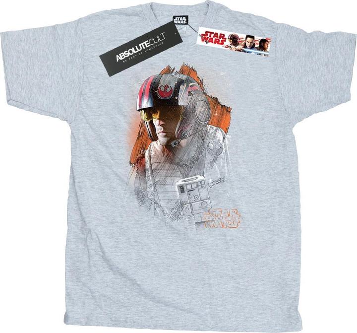 Star Wars The Last Jedi Poe Dameron Brushed TShirt (XL)