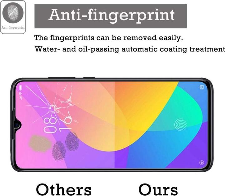 Actual product image Screenguard Xiaomi Mi 9 Lite Full Screen Protective Glass Film 2.5D 9H (1 Piece, Mi 9 Lite)