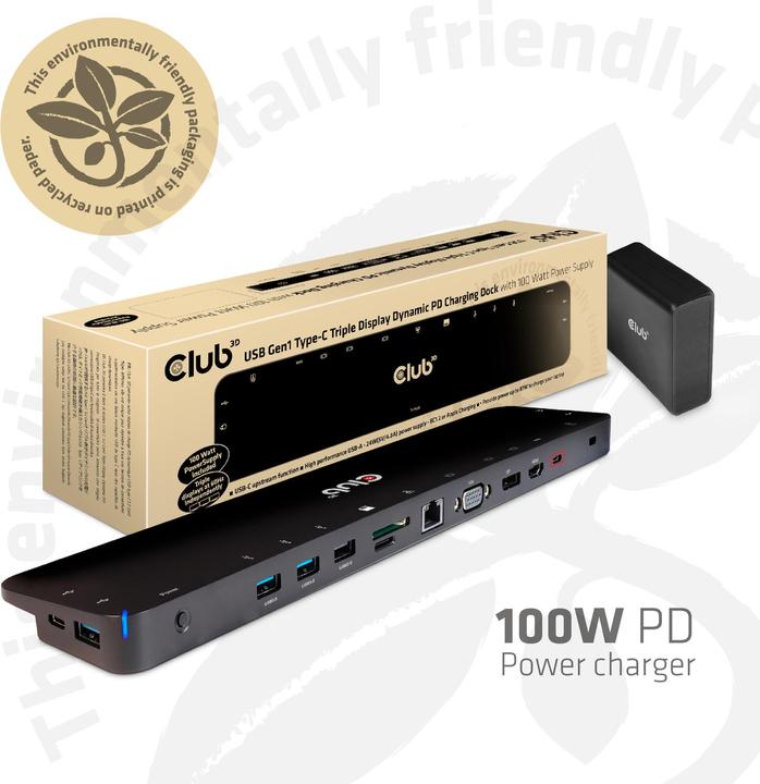 Immagine prodotto Club 3D CSV-1564W100 (USB-C, 1 Porti)