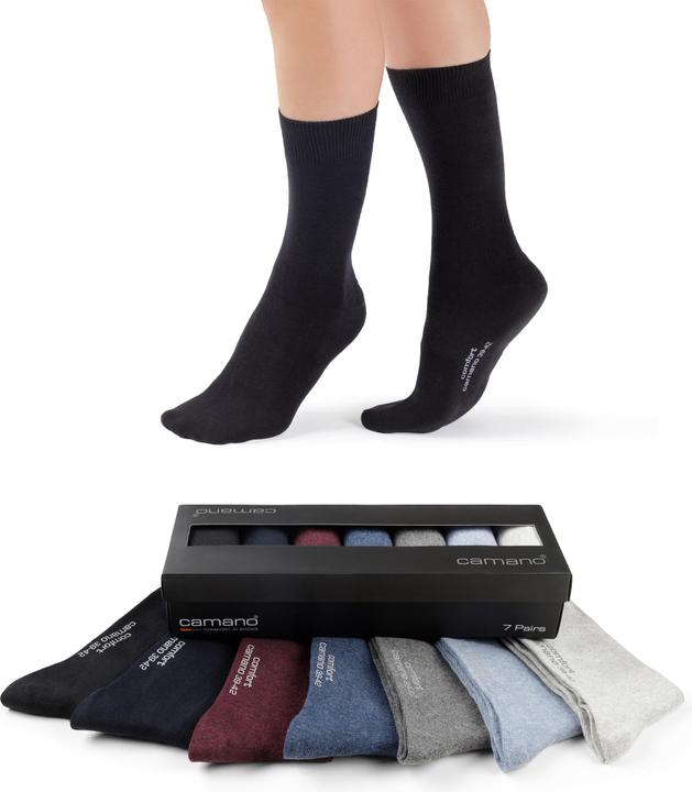 Camano Unisex comfort Socken in Box 7p