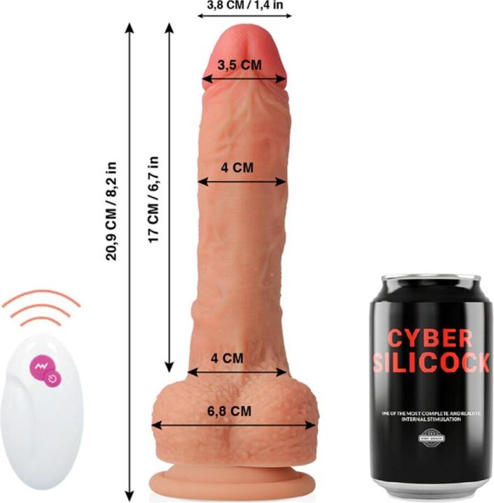 Actual product image Cyber Silicock Remote Control Realistic Master Huck